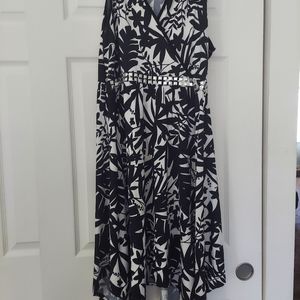 Black & White slip over dress